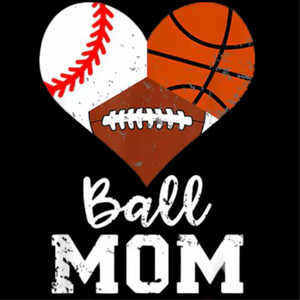 (2 Qty) Heart Three Balls Mom DTF transfer