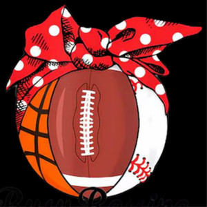 (2 Qty) Three Ball Mom DTF transfer