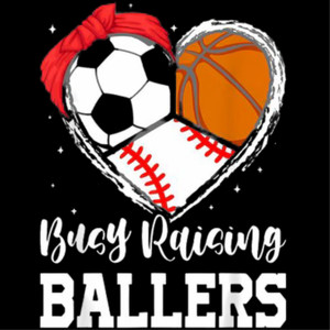 (2 Qty) Busy Praising Baller Three Balls Dots DTF transfer