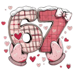 (2 Qty) Six Seven DTF transfer