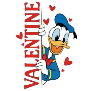 (2 Qty) Retro Valentine Duck DTF transfer