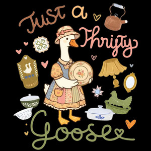 (2 Qty) Just A Thrifty Gosse DTF transfer