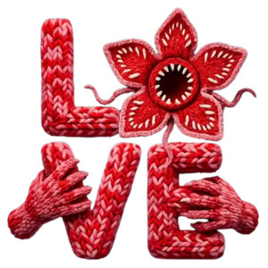 (2 Qty) Love Stranger Valentine DTF transfer