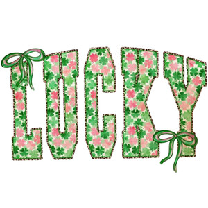 (2 Qty) Lucky Bow DTF transfer