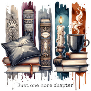 (2 Qty) Just On One More Chapter Vintage DTF transfer