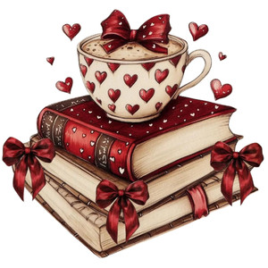 (2 Qty) Coffee And Books DTF transfer