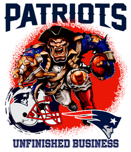 (2 Qty) Patriots Hulk Player Football - DTF transfer
