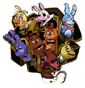 (2 Qty) Five Nights at Freddy’s Gaming  with FNaF Character DTF transfer