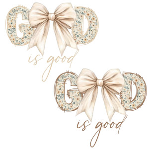 (2 qty) God Is Good DTF transfers