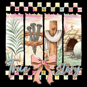 (2 qty) True Story DTF transfers