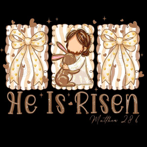 (2 qty) He Is Risen Retro DTF transfers