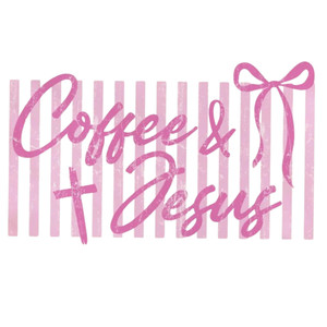 (2 qty) Coffee & Jesus DTF transfers