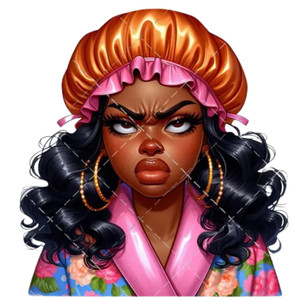 (2 qty) Bonnet Girl DTF transfers