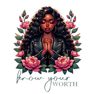 (2 qty) Know Your Worth DTF transfers