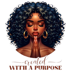 (2 qty) Created With A Purpose DTF transfer