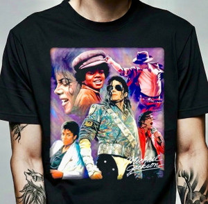 (2 Qty) Michael Jackson in action - DTF transfer