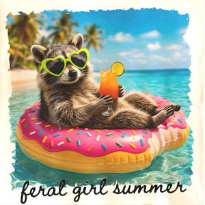 (2 qty) Feral Girl Summer - DTF transfers