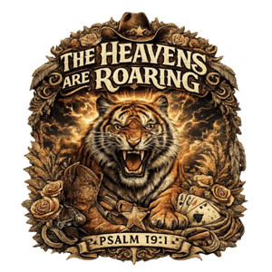 (2 qty) The Heavens Are Roaring Vintage - DTF transfers