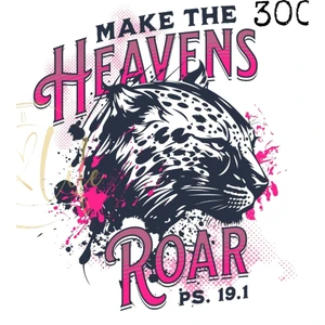 (2 qty) Make The Heavens Roar - DTF transfers