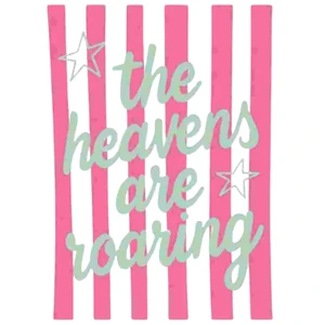 (2 qty) Heavens Are Roaring Pink Lines - DTF transfers