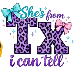 (2 qty) I Can Tell Purple - DTF transfers