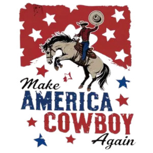 (2 qty) Make America Cowboy Again - DTF transfers