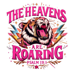 (2 qty) The Heavens Are Roaring Pink Vibes - DTF transfers