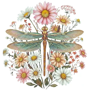 (2 qty) Fly Flower - DTF transfers