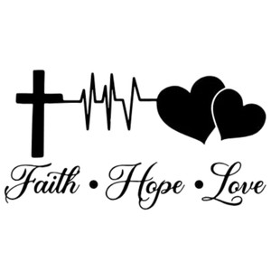 (2 qty) Faith Hope Love - DTF transfers