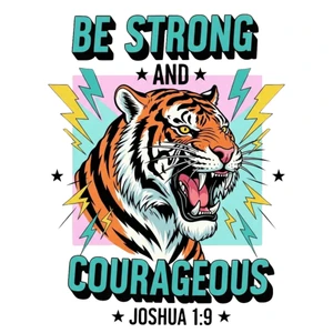 (2 qty) Be Strong Courgeaus - DTF transfers