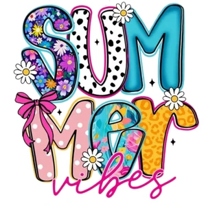 (2 qty) Summer Vibes - DTF transfers