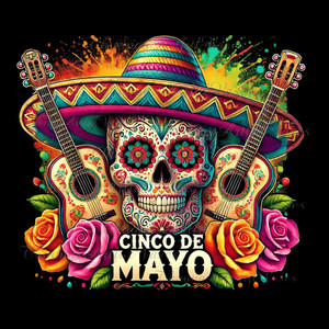 (2 qty) Cinco De Mayo Skull Flowers - DTF transfers