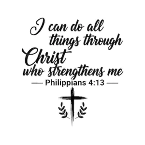 (2 qty) I Can Do All Thing Christ - DTF transfers