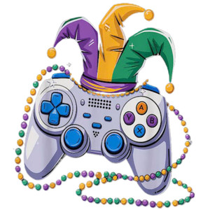 (2 qty) Mardi Gras Gaming - DTF transfers