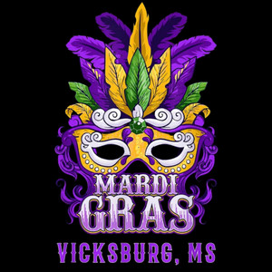 (2 qty) Mardi Gras Vicksburg - DTF transfers