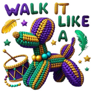 (2 qty) Walk It Like A Yarn - DTF transfers