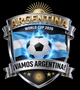 (2 Qty) Wamos Argentina FIFA World Cup 2026 USA Soccer - DTF transfer