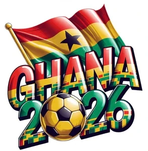 (2 Qty) GHANA World Cup 2026 USA Soccer FIFA - DTF transfer