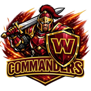 (2 Qty) Commanders W DTF transfer
