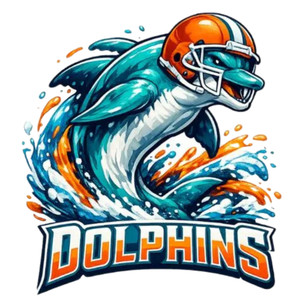 (2 Qty) Dolphins DTF transfer