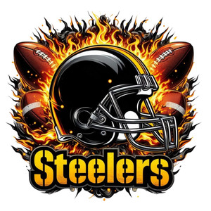 (2 Qty) Steelers DTF transfer