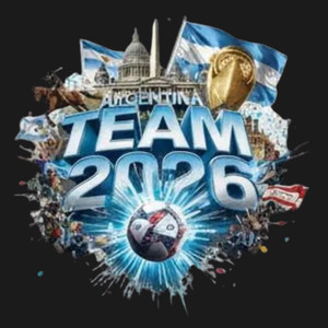 (2 Qty) Argentina Team 2026 DTF transfer