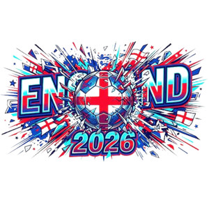 (2 Qty) England 2026 DTF transfer