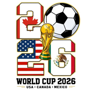 (2 Qty) 2026 Canada Mexico USA DTF transfer