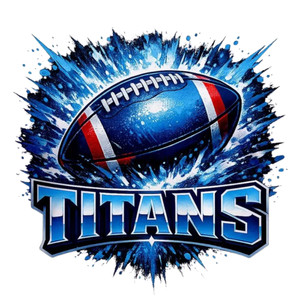 (2 Qty) Titans Mascot DTF transfer