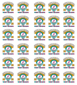 Champions Spur 2026 (30 Qty Size 3.3"x 3.3" in Gangsheet Size 20" x 22") custom DTF transfer