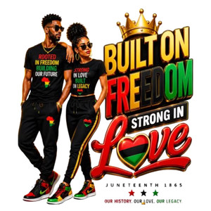 (2 Qty) Buit On Freedom Strong In Love - DTF transfer