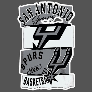 (2 qty) San Antonio SPURS border Basketball - DTF transfer