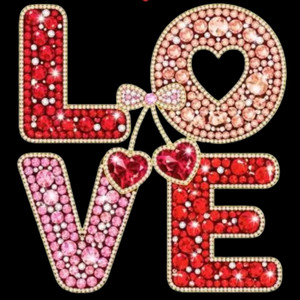 (2 Qty) Love Cherry - DTF transfer