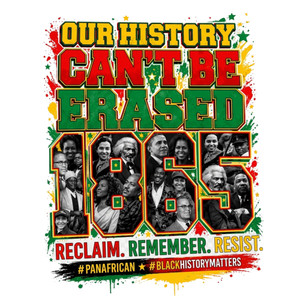 (2 Qty) Our History Can't Be Erased Juneteenth - DTF transfer